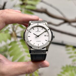 Hublot Classic Fusion Titanium Replica Watches JJF Factory White Dial 42mm (7)