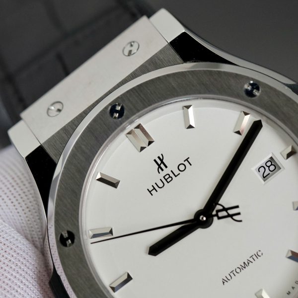 Hublot Classic Fusion Titanium Replica Watches White Dial JJF Factory 2024 42mm (4)