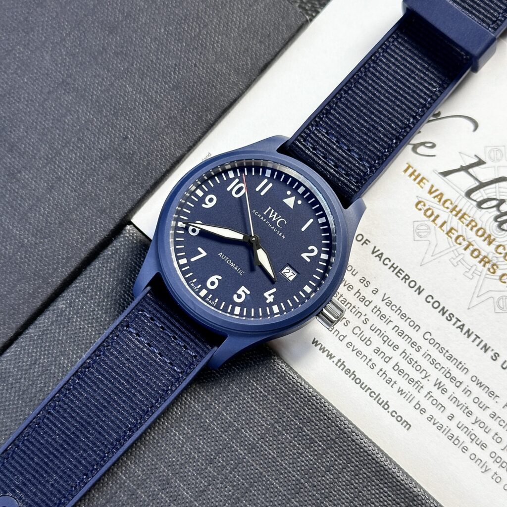 IWC Pilot’s Laureus Sport Blue Ceramic Replica Watches (1)