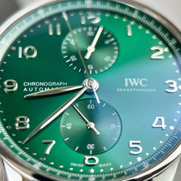 IWC Schaffhausen Portugieser Green Dial Replica Watches (1)