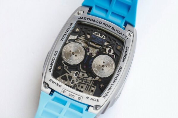Jacob & Co Bugatti Chiron Fake Watches Rubber Strap 44mm (9)