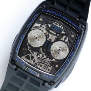 Jacob & Co Bugatti Chiron Replica Watches All Black 44mm (9)