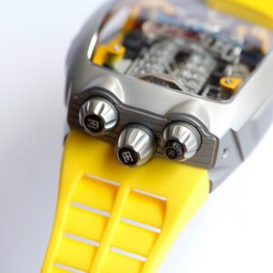 Jacob & Co Bugatti Chiron Replica Watches Yellow Color 44mm (1)