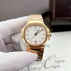 Patek Philippe Nautilus 7118 Gold Wrapped Replica Watch 3K Factory (5)