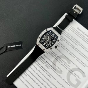 Richard Mille RM67-01 Custom Moissanite Diamonds Replica Watch 40mm (1)