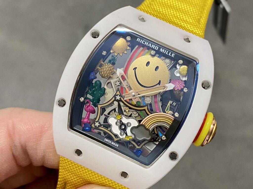 Richard Mille RM88 Tourbillon Smiley Replica Watches Best Quality 42mm (8)