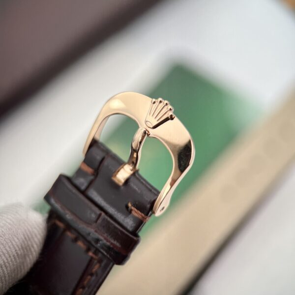 Rolex Cellini Dual Time 50525 Replica Watch Chocolate Dial 39mm (1)