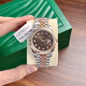 Rolex DateJust Gold Wrapped Chocolate Dial GM Factory 41mm (3)