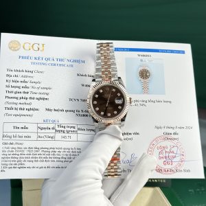 Rolex DateJust Gold Wrapped Chocolate Dial GM Factory V5 (6)