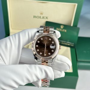 Rolex DateJust Gold Wrapped Chocolate Dial GM Factory V5 (6)