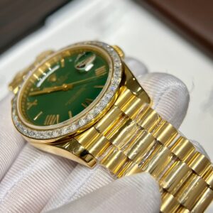 Rolex Day-Date 228238 Gold Wrapped Custom Moissanite Baguette Diamonds 40mm (1)