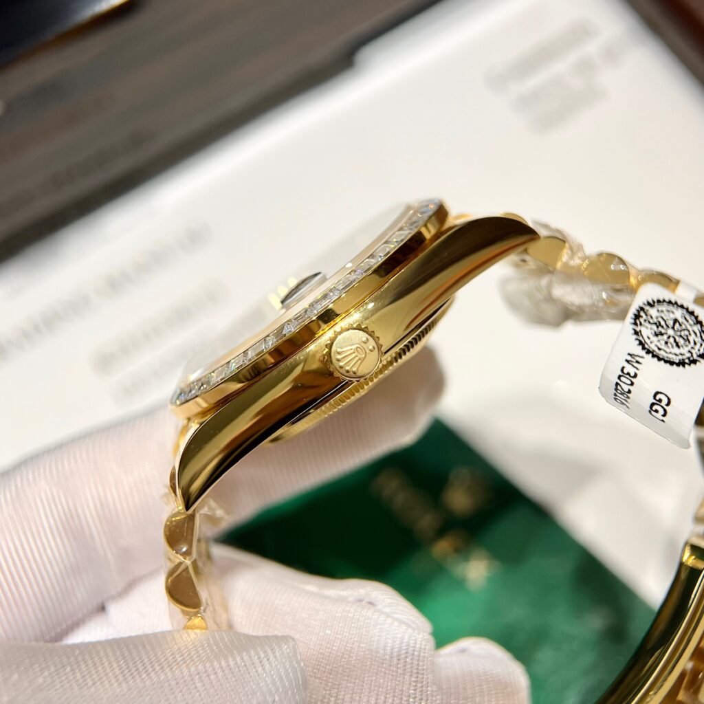 Rolex Day-Date 228238 Gold Wrapped Custom Moissanite Baguette Diamonds 40mm (1)