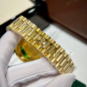 Rolex Day-Date 228238 Gold Wrapped Custom Moissanite Baguette Diamonds 40mm (9)
