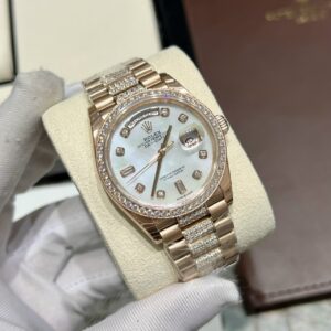 Rolex Day-Date Mother Of Pearl Dial Diamonds Replica Watches 40mm (2)