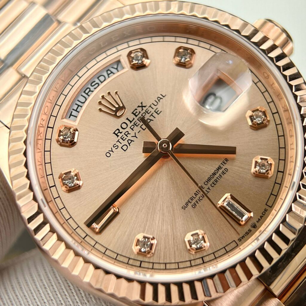 Rolex Day-Date Rose Gold Wrapped Sundust Dial GM Factory 36mm (6)
