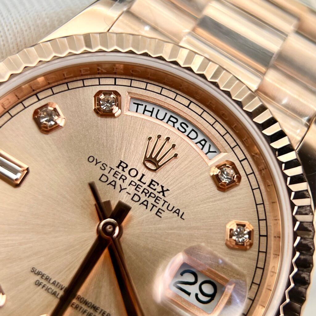 Rolex Day-Date Rose Gold Wrapped Sundust Dial GM Factory 36mm (6)