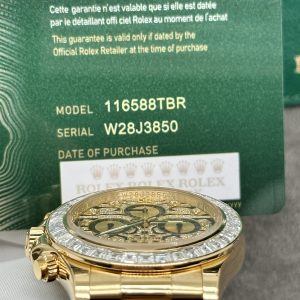 Rolex Daytona 116588TBR Eye Of Tiger Solid Gold Watch and Diamonds (1)