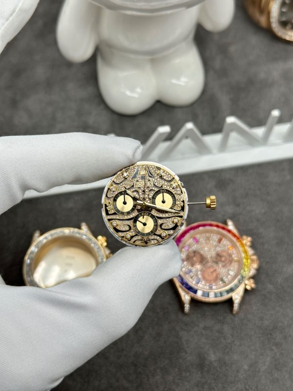 Rolex Daytona 116588TBR Eye Of Tiger Solid Gold Watch and Diamonds (6)