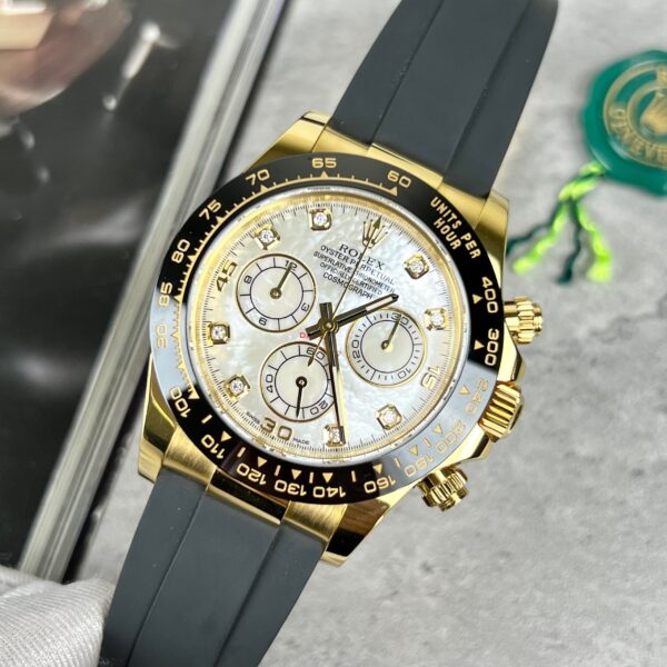 Rolex Daytona Replica Watches Gold Wrapped Mother Of Pearl Natural 40mm (7)