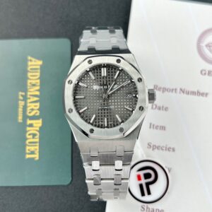 Audemars Piguet Replica Watches Royal Oak Grey Dial 15450ST IP Factory 37mm (2)
