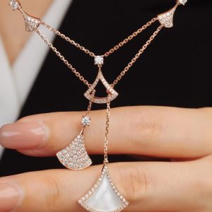 Bvlgari Divas Dream Necklace Custom Diamond Rose Gold 18k (2)