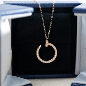 Cartier Necklace Custom Natural Diamond Rose Gold 18k (2)