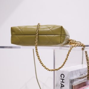 Chanel 22 Mini Gold Calfskin Replica Bags Size 20x19x6cm (2)