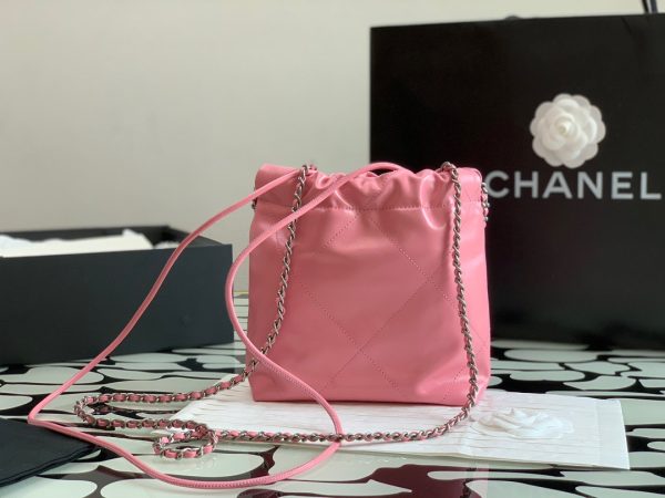 Chanel 22 Small Replica Bags Pink Size 23x25cm (2)