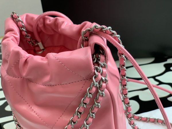 Chanel 22 Small Replica Bags Pink Size 23x25cm (2)