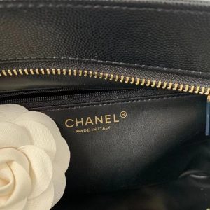 Chanel Caviar Leather Replica Bags Black Size 30x21x8cm (2)