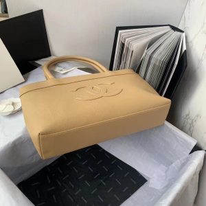 Chanel Caviar Leather Replica Bags Brown Size 30x21x8cm (2)