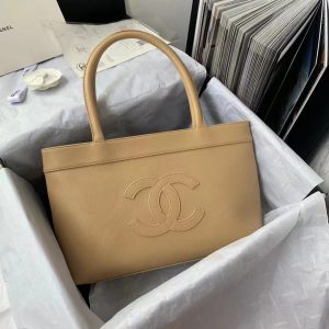 Chanel Caviar Leather Replica Bags Brown Size 30x21x8cm (2)