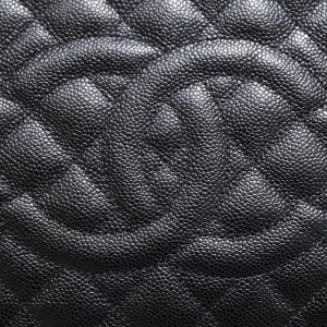 Chanel Chain Shoulder Tote Matelasse Women Black Leather Replica Bags Silver Buckle 33x23x11cm (2)