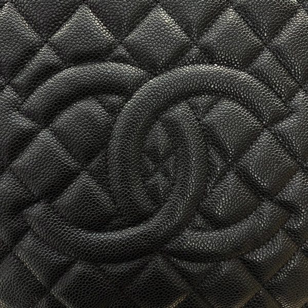 Chanel Chain Shoulder Tote Matelasse Women's Black Skin Replica Bags 33x23x11cm (2)