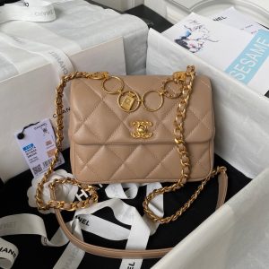 Chanel Charm Cowhide Smooth Replica Bags Size 18cm (2)