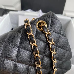 Chanel Classic Mini Flap Medium Black Replica Bags 25x16x6cm (2)