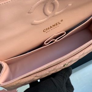 Chanel Classic Mini Flap Medium Handbags Pink 25x16x6cm (2)