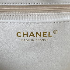 Chanel Hobo Calfskin White Replica Bags 25cm (2)