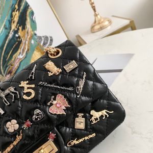 Chanel Lucky Charm 2017 Replica Bags Black Size 25cm (2)