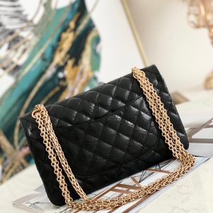 Chanel Lucky Charm 2017 Replica Bags Black Size 25cm (2)