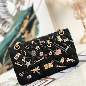 Chanel Lucky Charm 2017 Replica Bags Black Size 25cm (2)