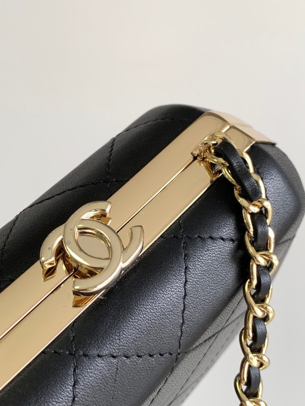 Chanel Mini Lambskin Black Replica Bags 11x14 (2)