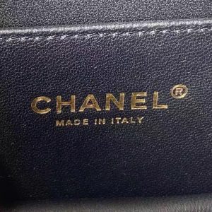 Chanel Trendy Black Smooth Leather Replica Bags 22x24 (2)