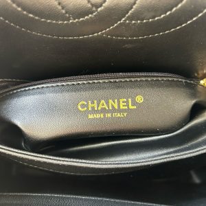 Chanel Trendy Flap Handle Lambskin Black Replica Bags Size 25cm (2)