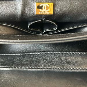 Chanel Trendy Flap Handle Lambskin Black Replica Bags Size 25cm (2)