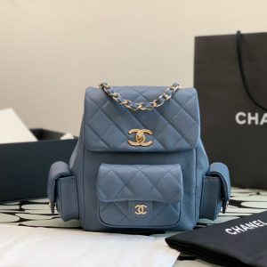 Chanel Women's Blue Backpack Like Authentic 21.5x19 (2)