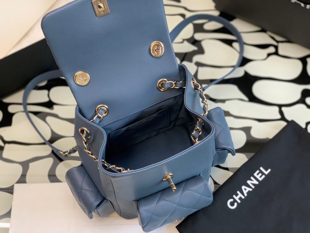 Chanel Women's Blue Backpack Like Authentic 21.5x19 (2)