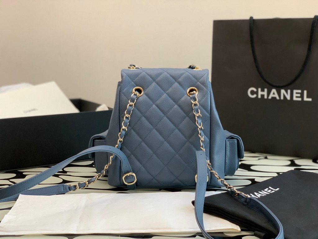 Chanel Women's Blue Backpack Like Authentic 21.5x19 (2)