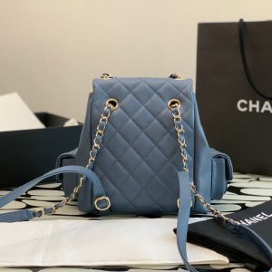 Chanel Women's Blue Backpack Like Authentic 21.5x19 (2)