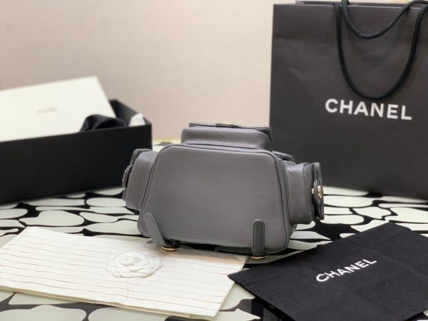 Chanel Women's Gray Backpack Like Auth 21.5x19 (2)